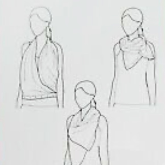 Lululemon Customizable Snap Vinyasa Scarf Heathered Violet Red Rulu - Picture 3 of 6